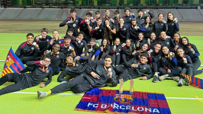 El FC Barcelona amb Adrià Ripollès i Clàudia Beltran subcampions a l’estatal de clubs sub-20